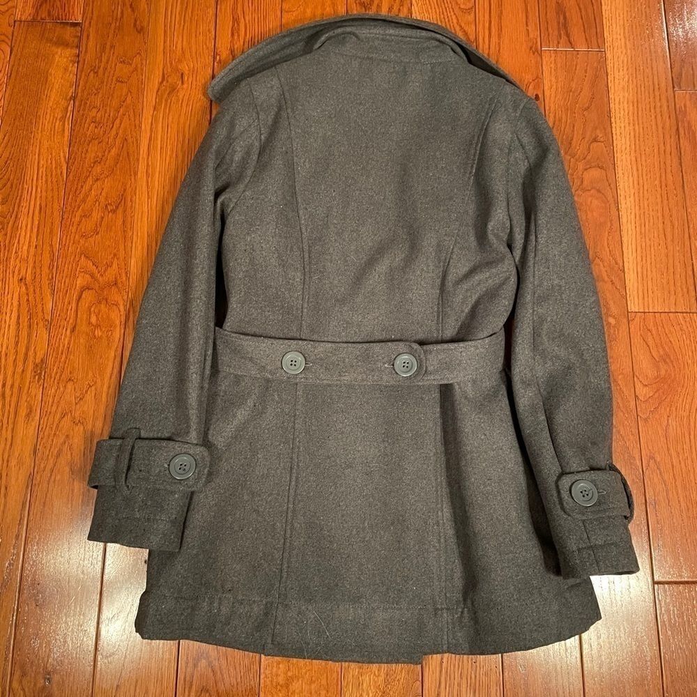 GRAY PEA COAT SIZE 10/12 - Picture 5 of 6